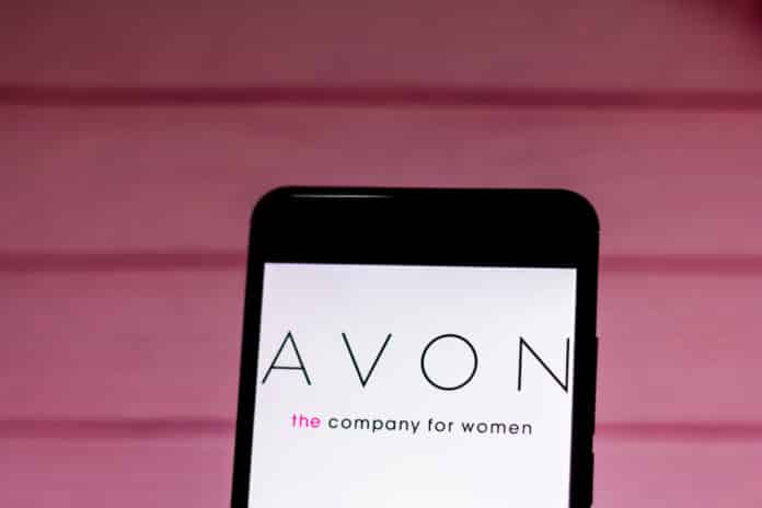 Avon logo on mobile.